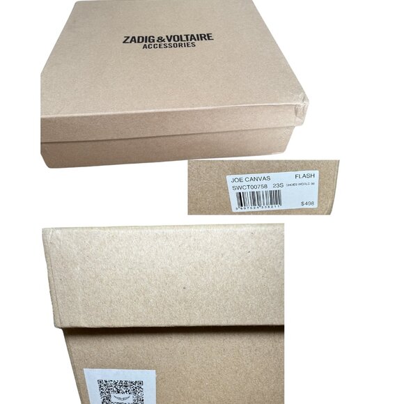 Zadig & Voltaire Joe Canvas Boot, Flash New in Box - Picture 14 of 15